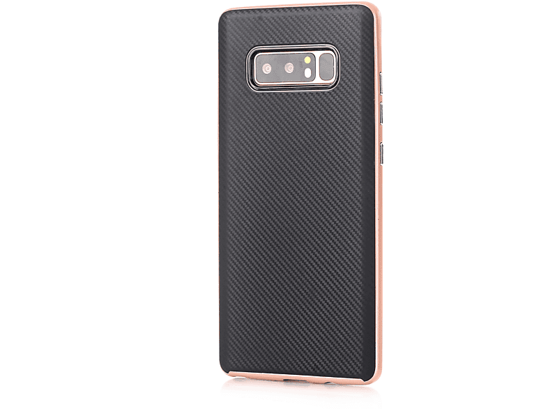 LOBWERK Hülle, Backcover, Apple, Samsung Galaxy Note 8 (SM-N950F) 6.3 Zoll, bronze