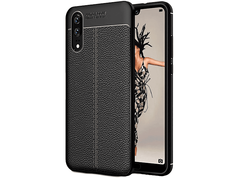 Hülle, Huawei, LOBWERK Schwarz 5.8 P20 Backcover, Zoll,