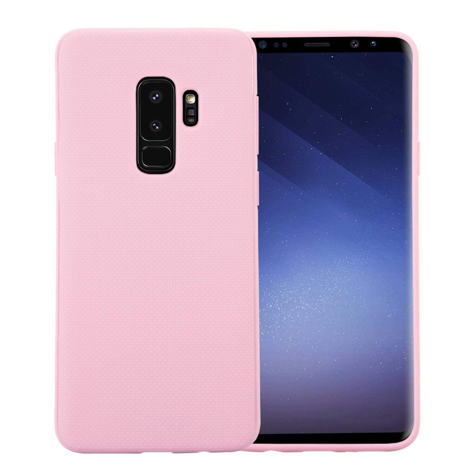 LOBWERK Hülle, Backcover, SM-G965 Zoll, S9 Pink Galaxy Samsung, 6.2 Plus