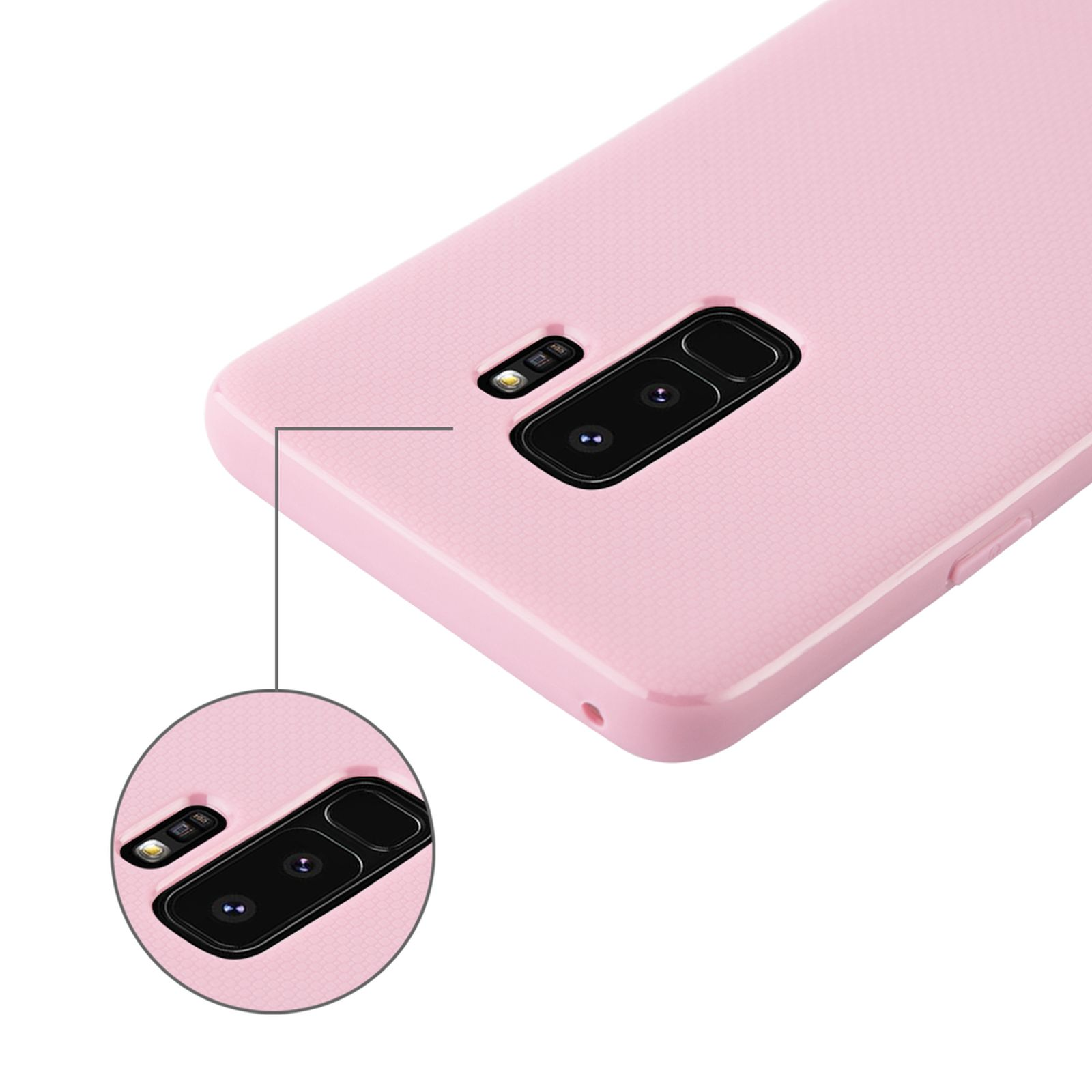 Hülle, Backcover, Plus LOBWERK S9 Galaxy Samsung, Zoll, 6.2 SM-G965 Pink