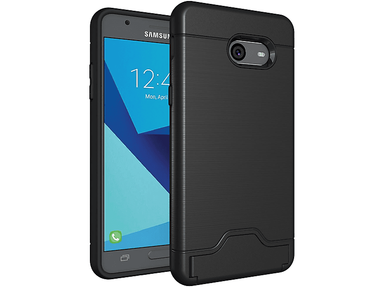 LOBWERK Hülle, Backcover, J5 (USA 2017 Galaxy Samsung, Schwarz SM-J500F 4.8 VERSION), Zoll