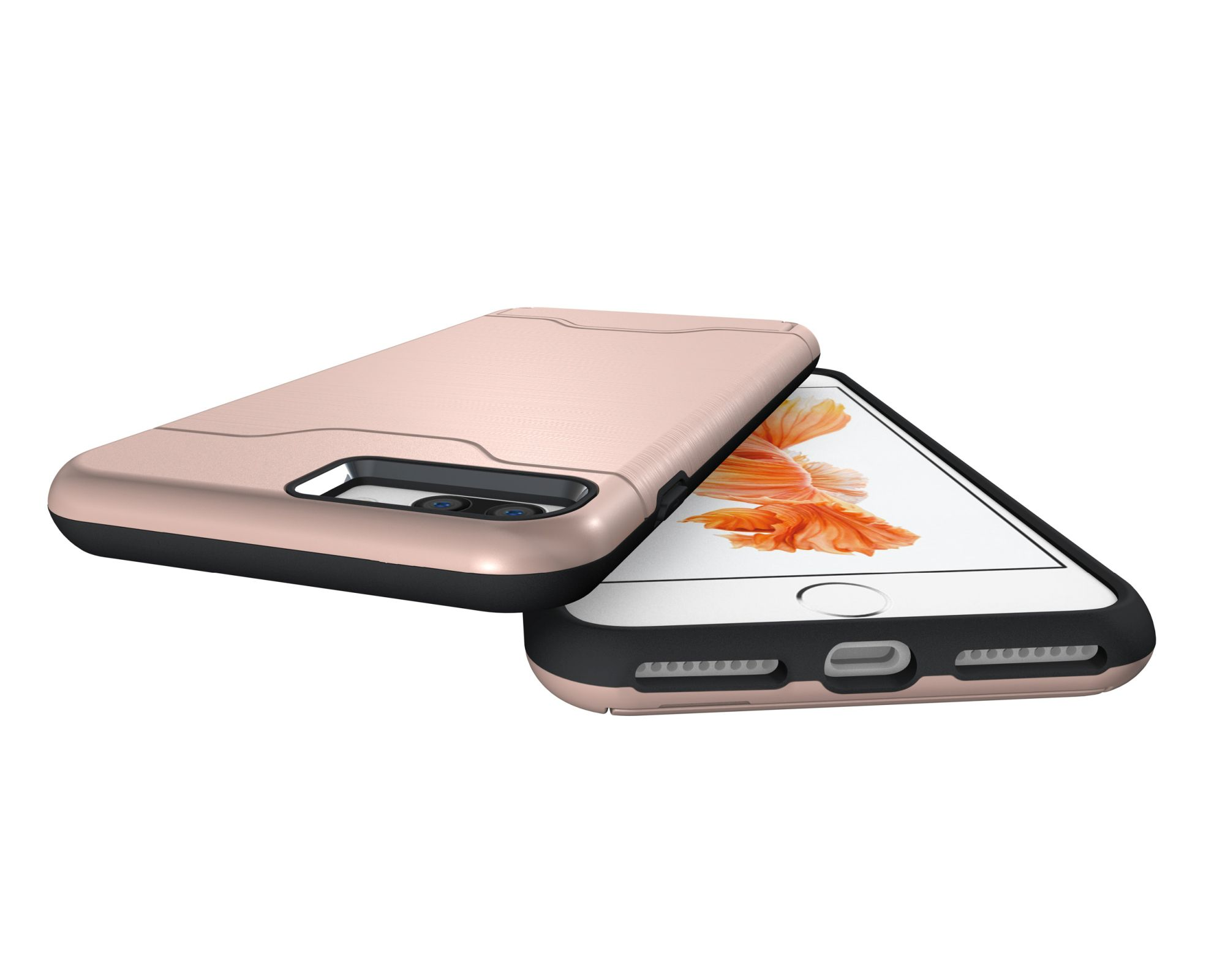 LOBWERK Hülle, Backcover, Apple, 5.5 Iphone bronze 7 Zoll, Plus