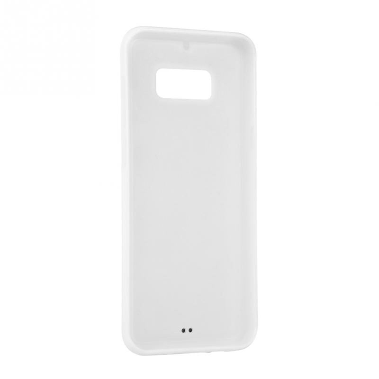 Backcover, 6.2 Hülle, LOBWERK Zoll S8P Galaxy Weiß Samsung, SM-G955,