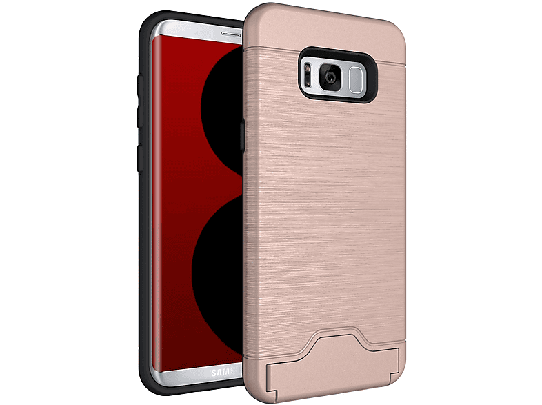 LOBWERK Hülle, Backcover, S8 6.2 bronze Samsung, Galaxy 2017 SM-G955, Plus Zoll