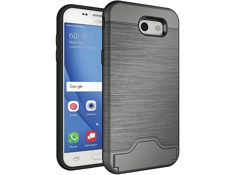 LOBWERK Hülle, Backcover, Samsung, 5.0 Zoll J3 Galaxy 2017 VERSION), SM-J320 (USA Grau