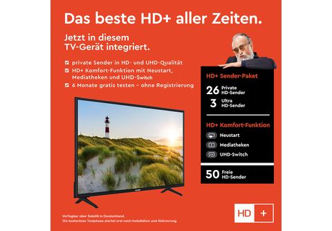 XF40SN550S Zoll MediaMarkt / (Flat, LED SMART cm, Full-HD, | TELEFUNKEN TV TV) 102 40