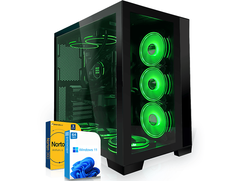 SYSTEMTREFF High-End Gaming Intel Core i9-13900KF, Windows 11 Pro, Gaming PC mit Intel® Core™ i9 Prozessor, 32 GB RAM, 1000 GB mSSD, NVIDIA GeForce RTX™ 3080