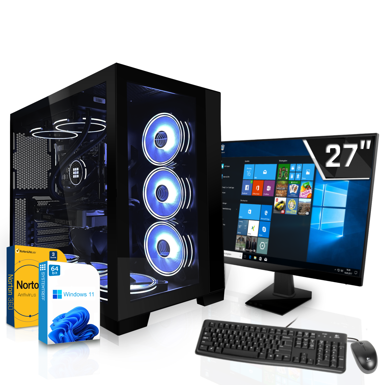 SYSTEMTREFF Gaming Komplett RAM, i9-12900F Radeon Intel mSSD, GB mit Prozessor, 16 PC 1000 GB i9-12900F, AMD RX 6800 Komplett 32 Core GB 16GB GDDR6