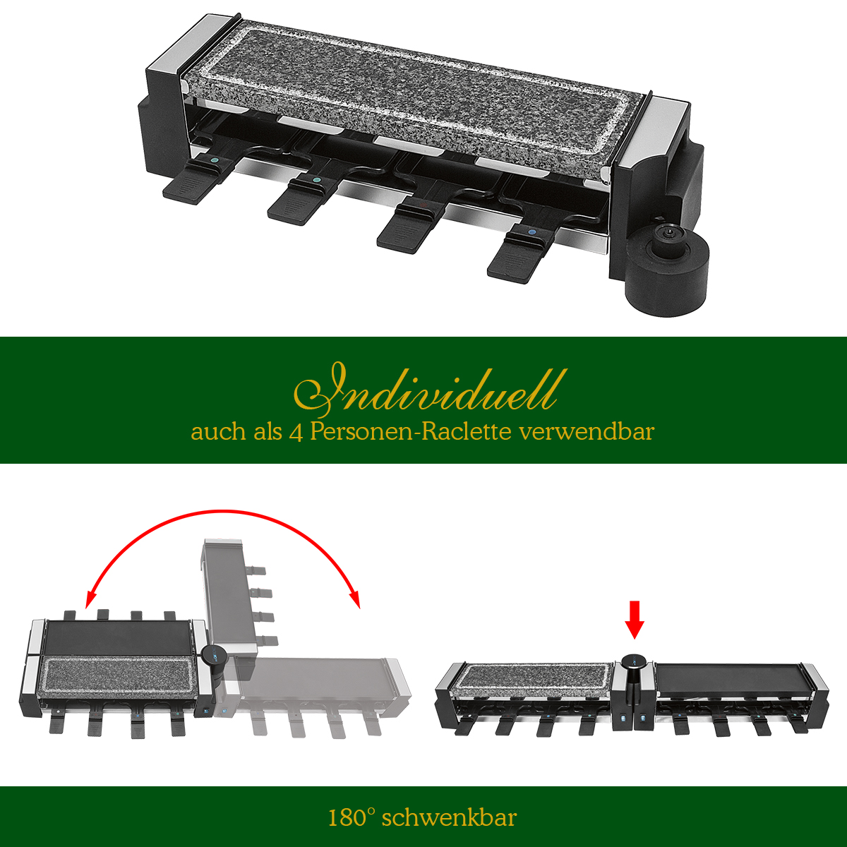 Raclette-Grill 3678 RG CLATRONIC