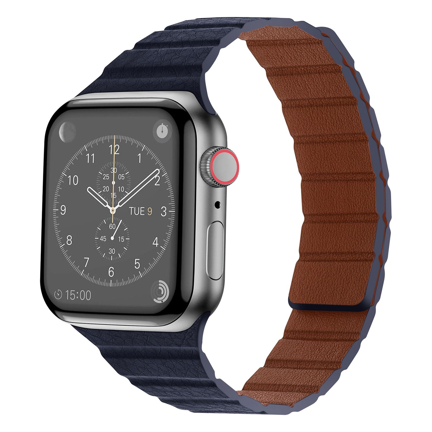 3 41 1 Loop, mm, 5 KÖNIG 6 Apple, / DESIGN Series mm / 4 2 mm 40 7 Watch Ersatzarmband, Band Dunkelblau 8 38 SE