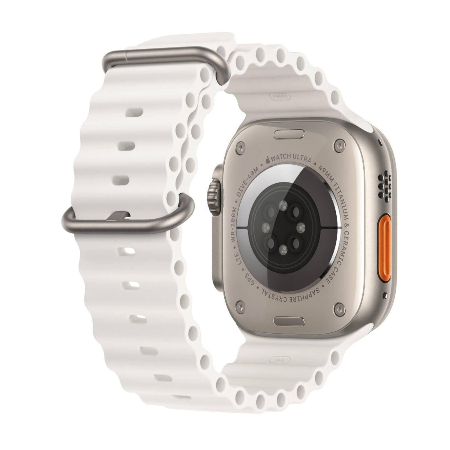 Apple, Ultra 49 mm, Watch DESIGN Uhrenarmband Ersatzarmband, Nylon, Weiß KÖNIG