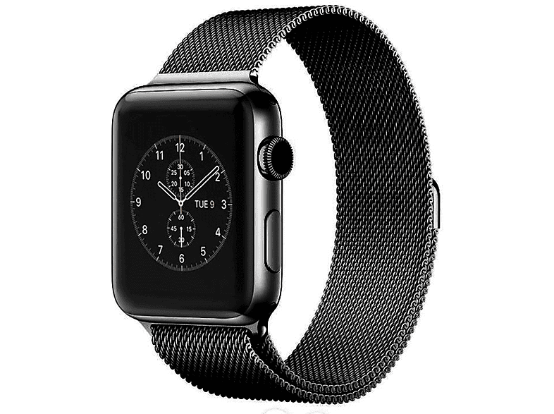 mm, DESIGN 40 mm, Uhrenarmband Apple, KÖNIG mm, 41 Schwarz 38 Modelle Edelstahl, Watch Ersatzarmband,