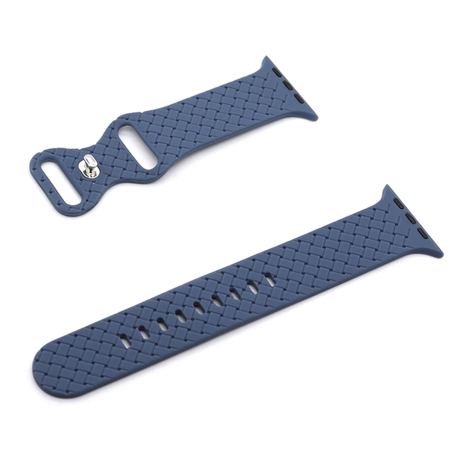 mm, Meeresblau Watch KÖNIG Ersatzarmband, Silikon, 42 mm, Modelle 45 DESIGN Apple, Uhrenarmband mm, 44