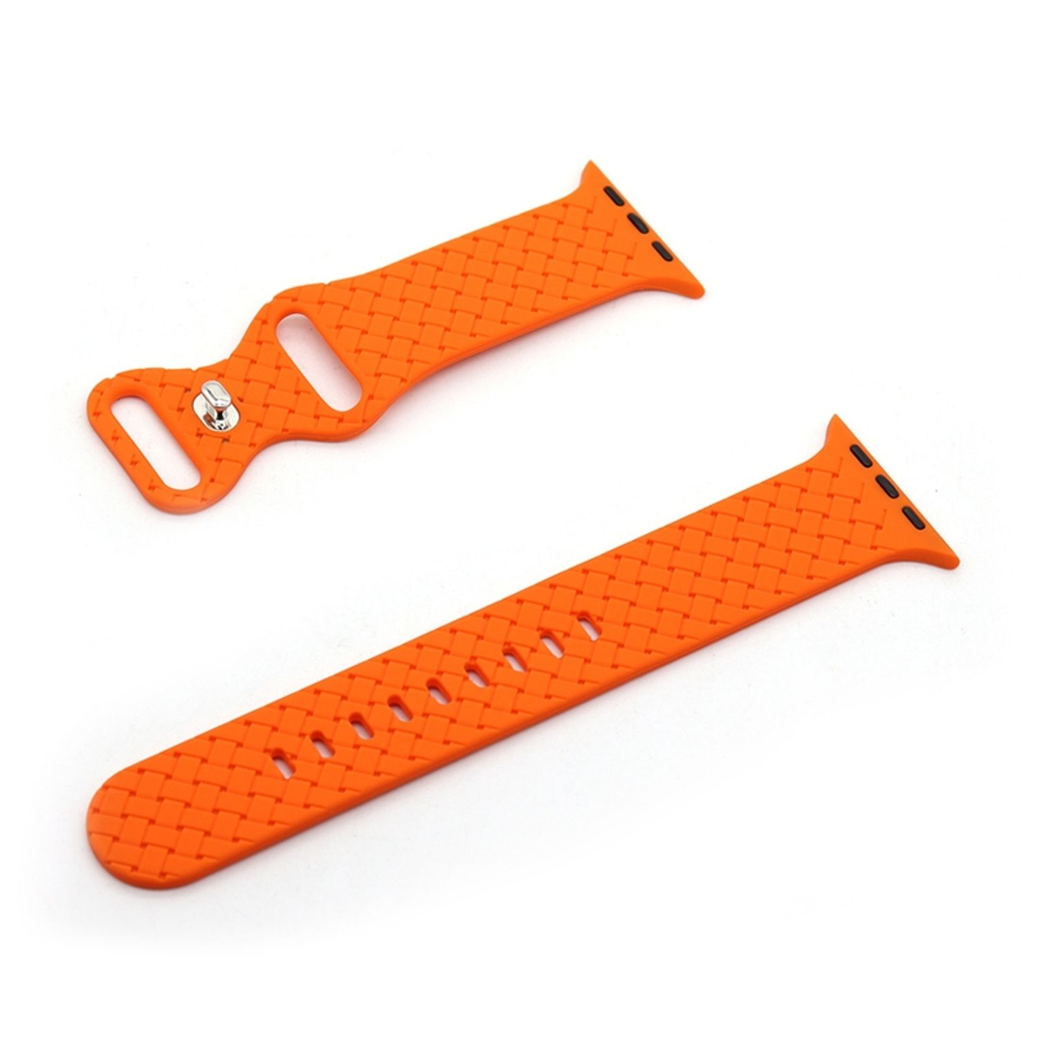 Watch DESIGN Silikon, mm, 41 38 mm, Uhrenarmband Ersatzarmband, Orange Apple, Modelle KÖNIG 40 mm,