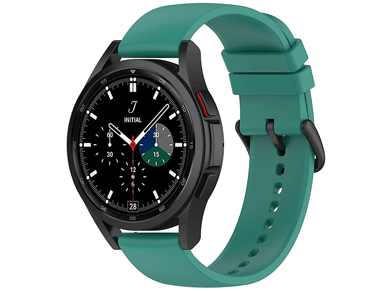 KÖNIG DESIGN Uhrenarmband Silikon, Ersatzarmband, Tannengrün Watch 5, Samsung