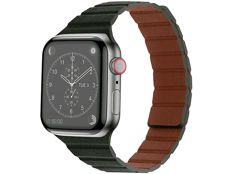 KÖNIG DESIGN Uhrenarmband Leder, Ersatzarmband, 40 41 mm, Grün Watch Sequoia Apple, 38 mm, Modelle mm
