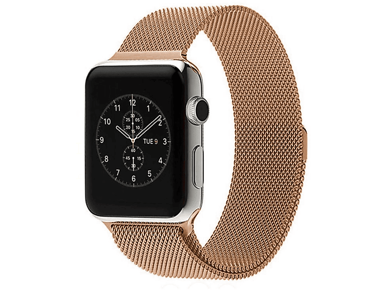 Edelstahl, mm, Ersatzarmband, 42 Modelle Watch 45 mm, mm, DESIGN KÖNIG 44 Roségold Apple, Uhrenarmband