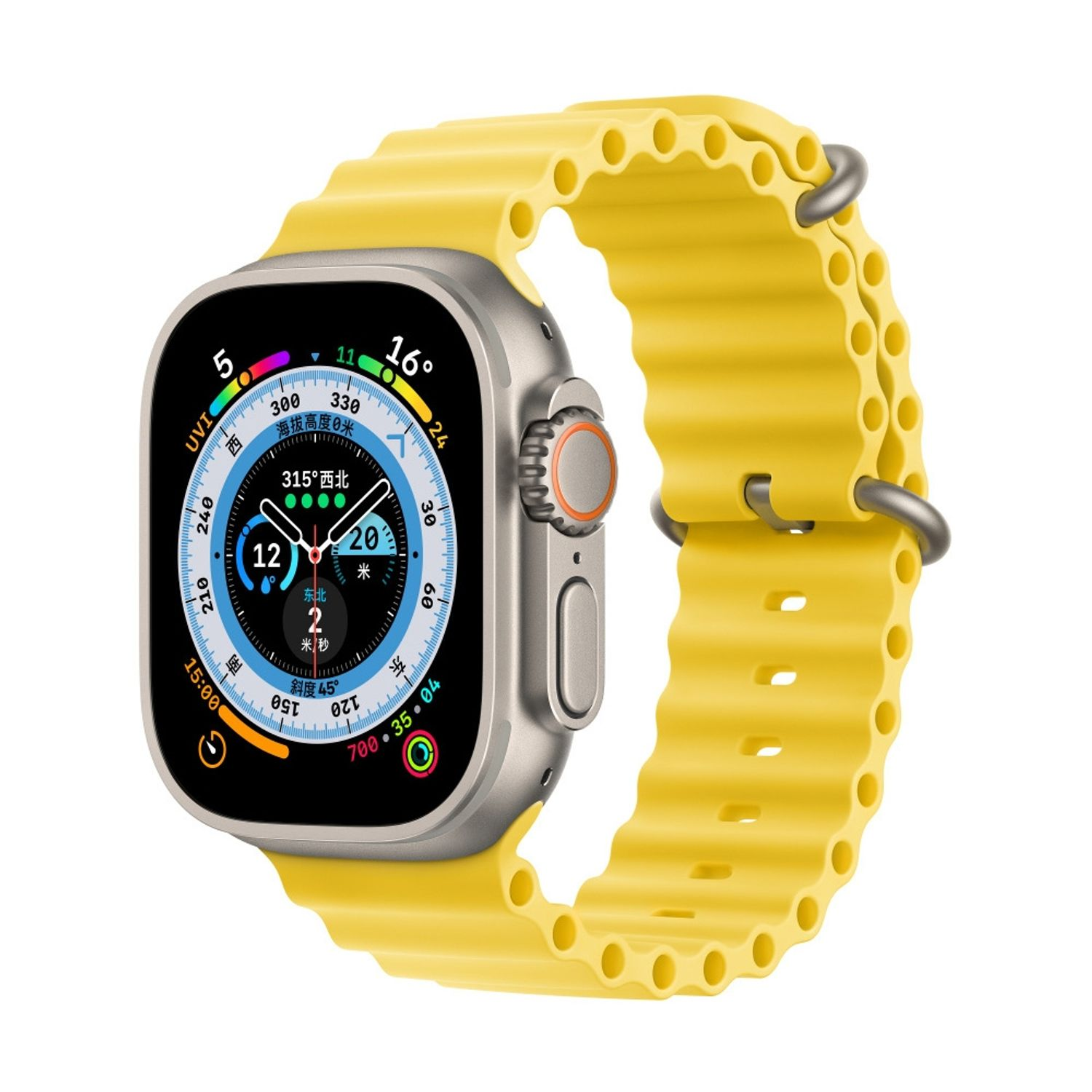 Ultra, Loop, KÖNIG DESIGN Ersatzarmband, Apple, Gelb Watch Band