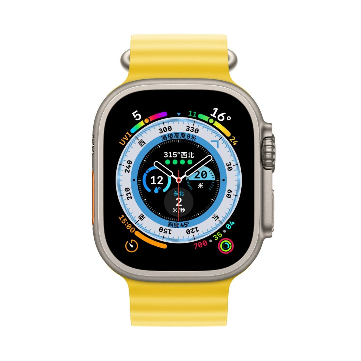 Ultra, Loop, KÖNIG DESIGN Ersatzarmband, Apple, Gelb Watch Band