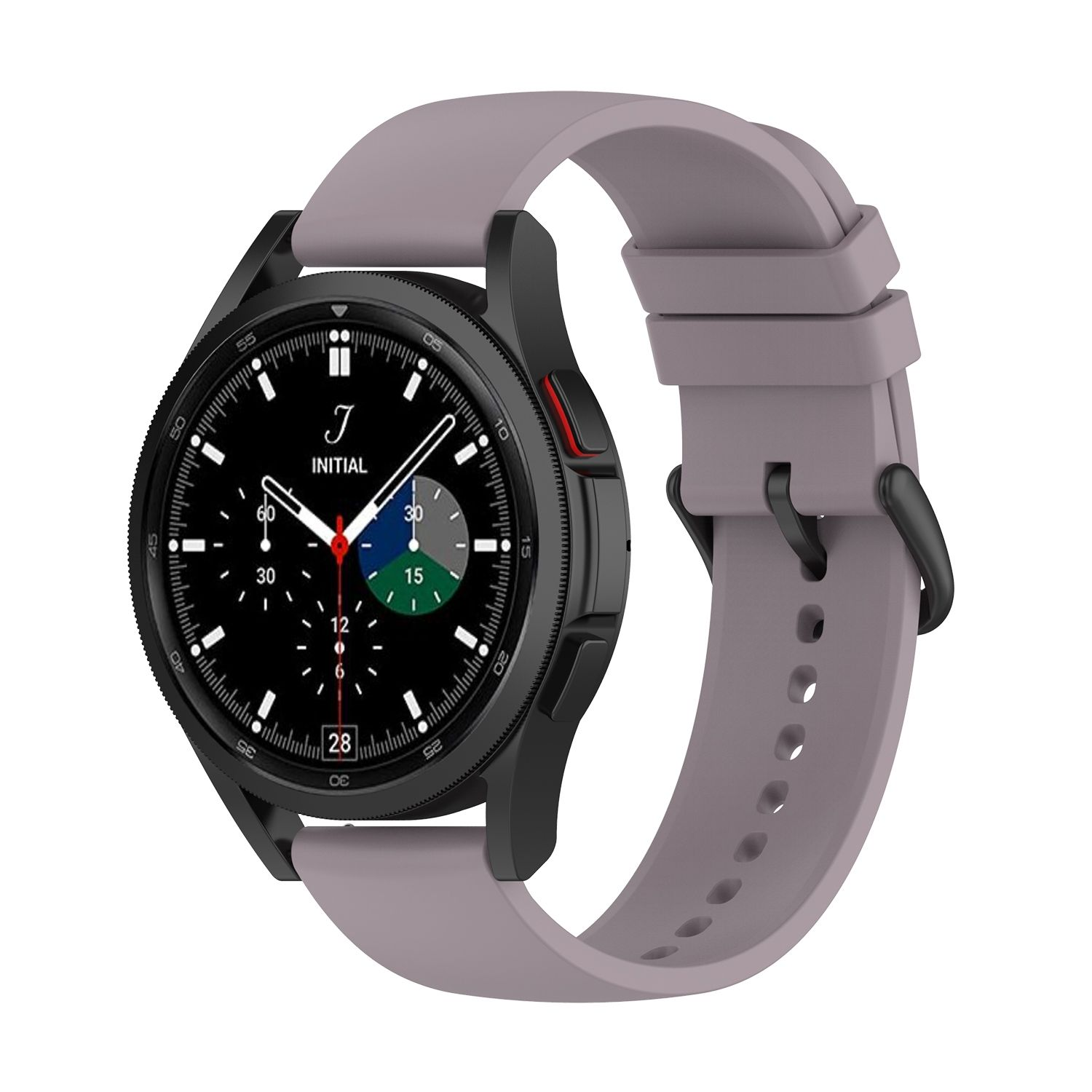 KÖNIG DESIGN Uhrenarmband Silikon, Ersatzarmband, Dunkelgrau Watch Samsung, 5