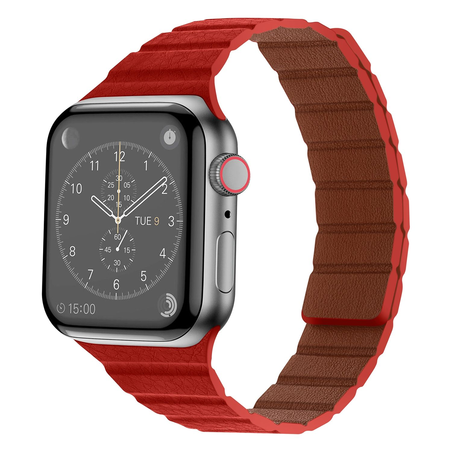 KÖNIG DESIGN Uhrenarmband mm, 41 Watch Leder, 38 Rot Ersatzarmband, Modelle 40 Apple, mm, mm