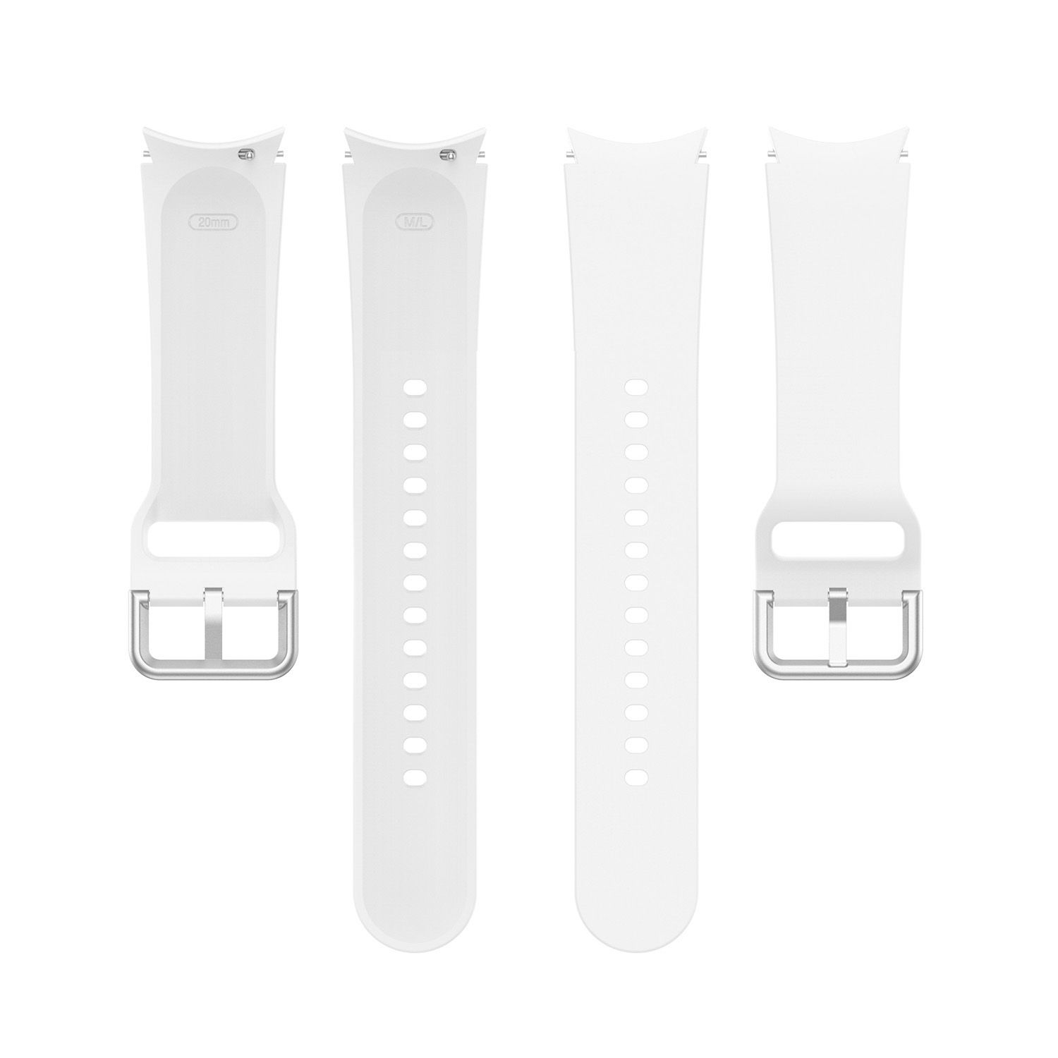 Pro, Uhrenarmband Ersatzarmband, Silikon, 5 DESIGN Samsung, Watch KÖNIG Galaxy Weiß