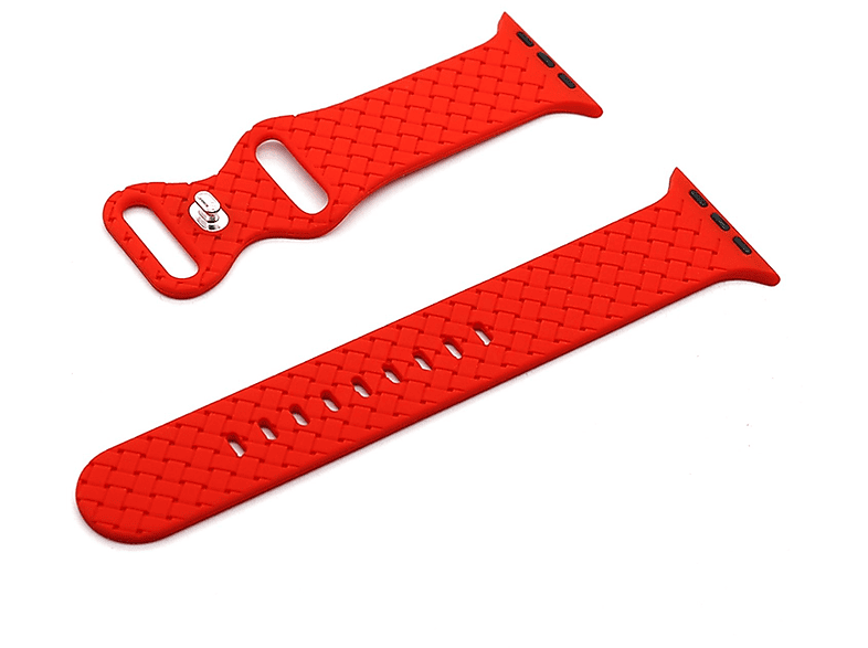 KÖNIG DESIGN Uhrenarmband mm, Watch Apple, 40 mm, mm, Ersatzarmband, Rot 41 38 Silikon, Modelle