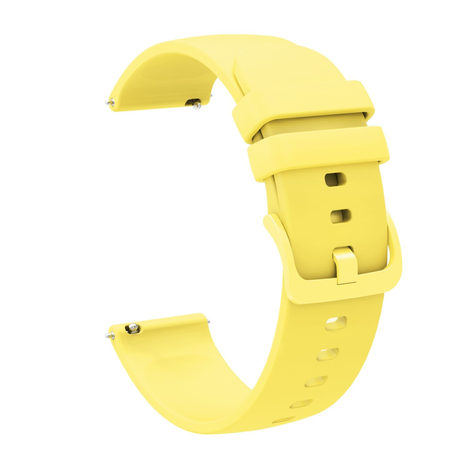 KÖNIG DESIGN Uhrenarmband Silikon, Ersatzarmband, Galaxy Samsung, Gelb 5, Watch