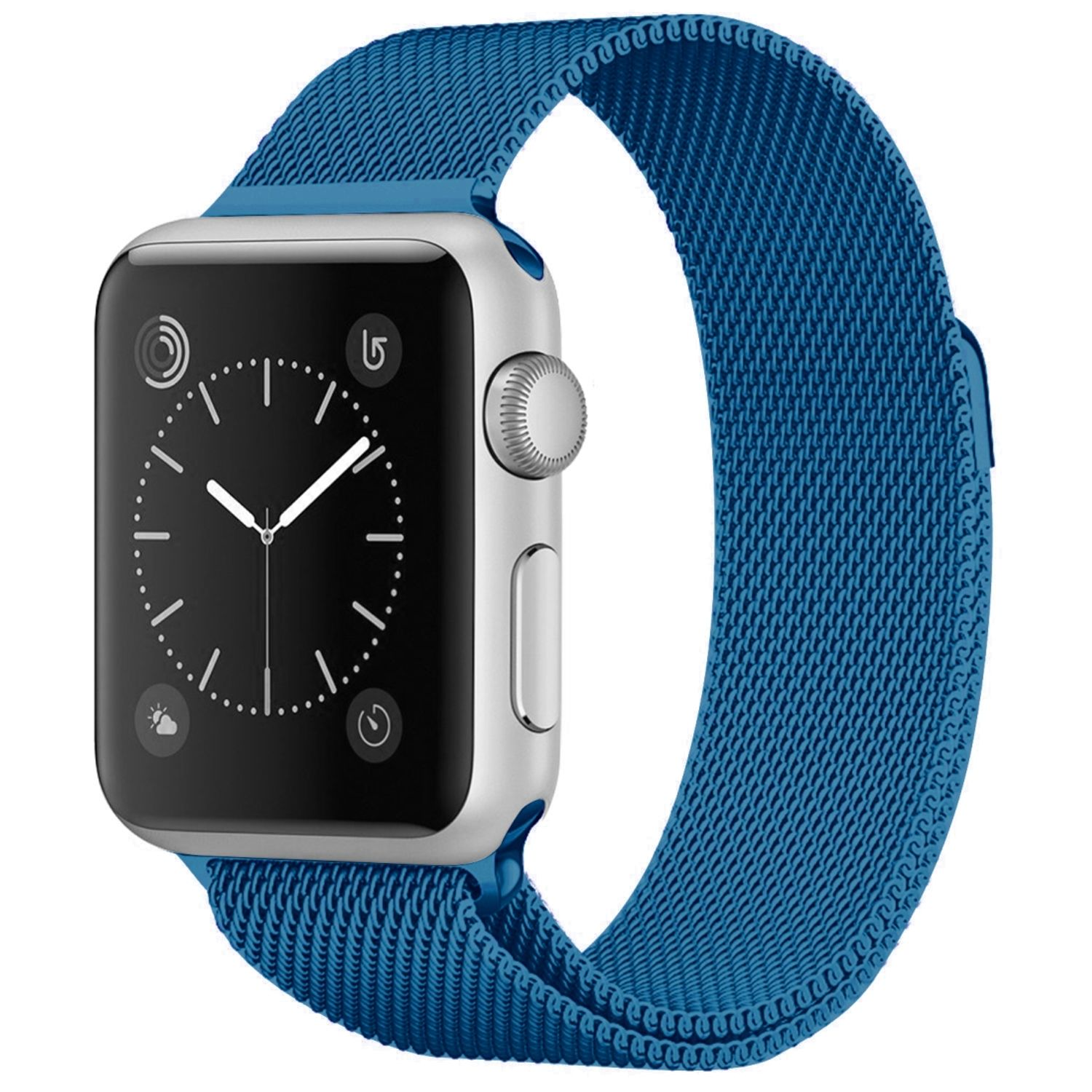 KÖNIG DESIGN Uhrenarmband Edelstahl, Apple, Porzellanblau Ersatzarmband, 44 45 mm, mm, 42 mm, Modelle Watch