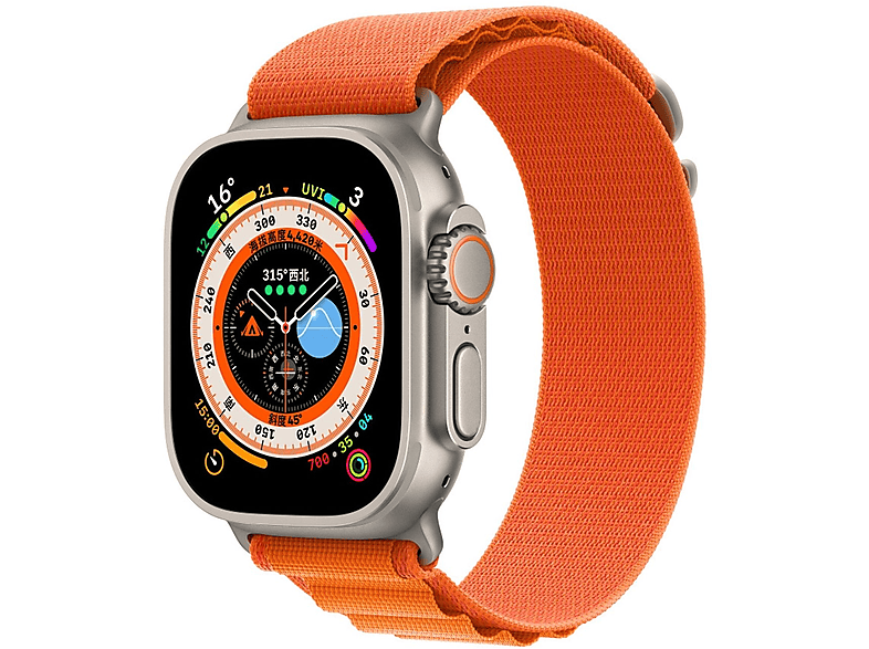 KÖNIG DESIGN Band Loop, Ersatzarmband, Apple, Watch Ultra, Orange | Smartwatch Armbänder