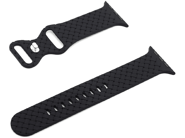 mm, Watch Schwarz KÖNIG 38 DESIGN mm, 41 40 mm, Modelle Silikon, Uhrenarmband Apple, Ersatzarmband,