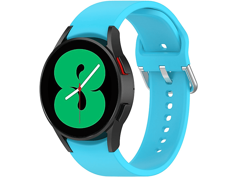 KÖNIG DESIGN Uhrenarmband Silikon, Ersatzarmband, Samsung, Galaxy Watch 5, Himmelblau | Smartwatch Armbänder