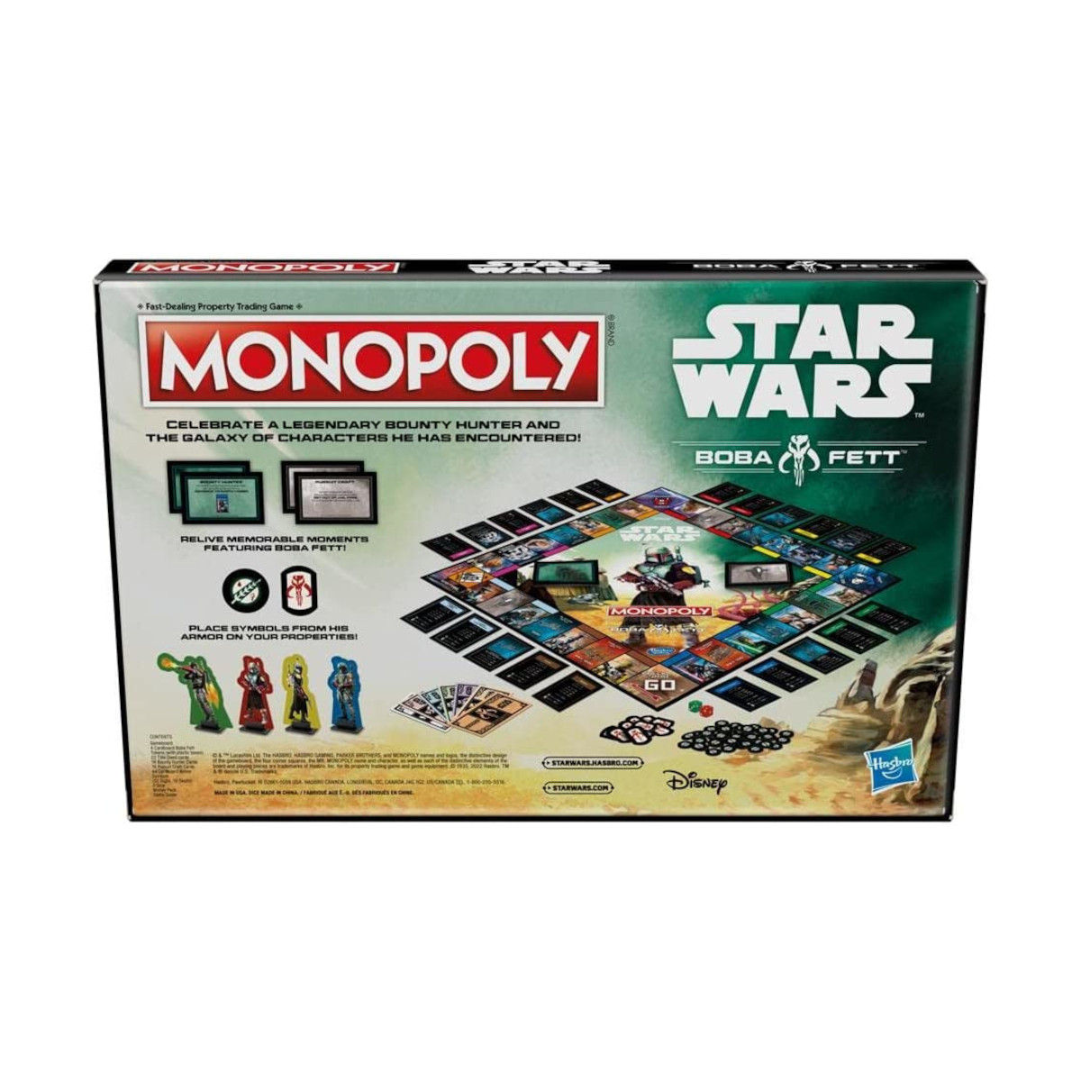 Monopoly Star Wars: Boba Fett Box. Brettspiel mit Charakteren aus dem Film.
