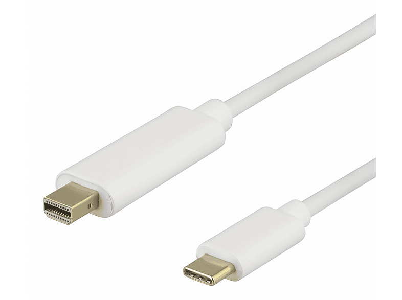 DELTACO DP103-k USB-C - MiniDP kabel