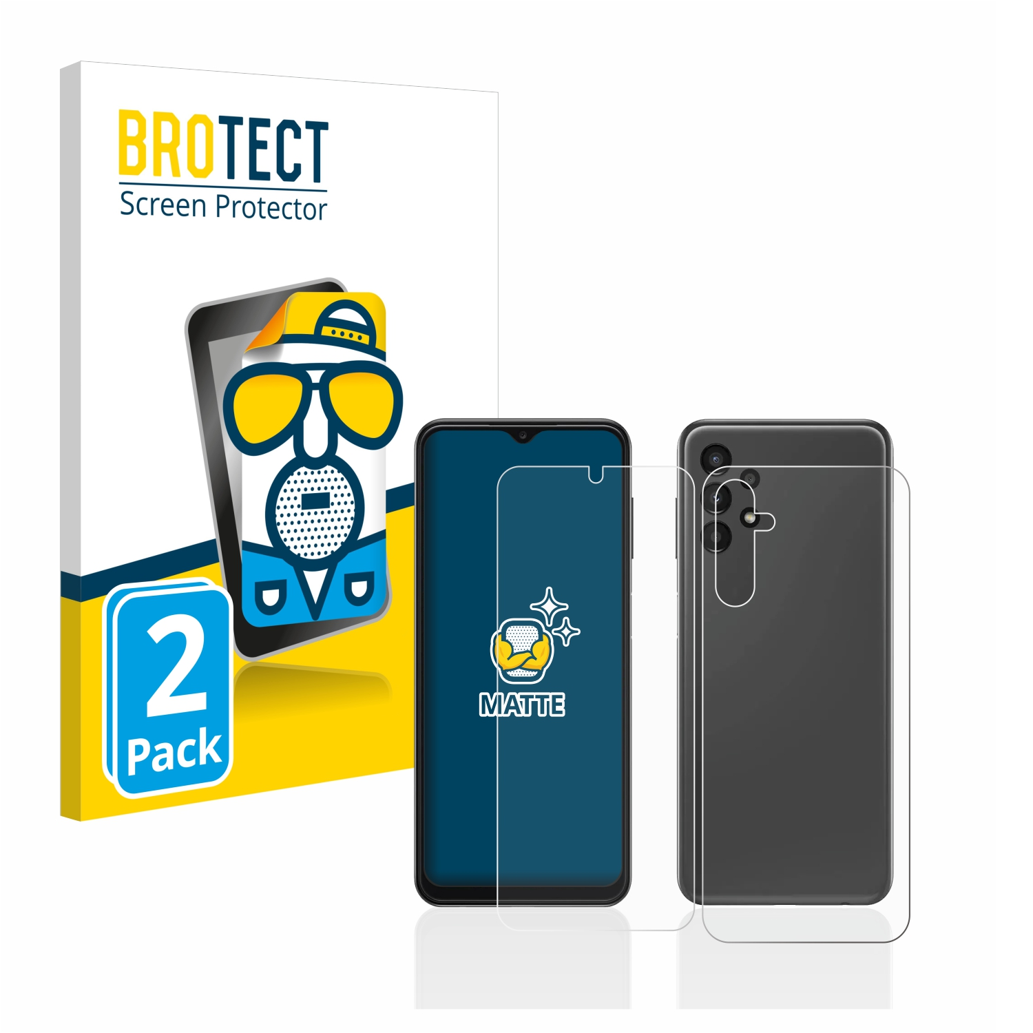 2x Galaxy Samsung BROTECT 4G) Schutzfolie(für A14 matte