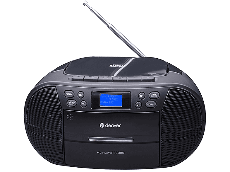 Tragbare DENVER Boombox TDC-280B schwarz