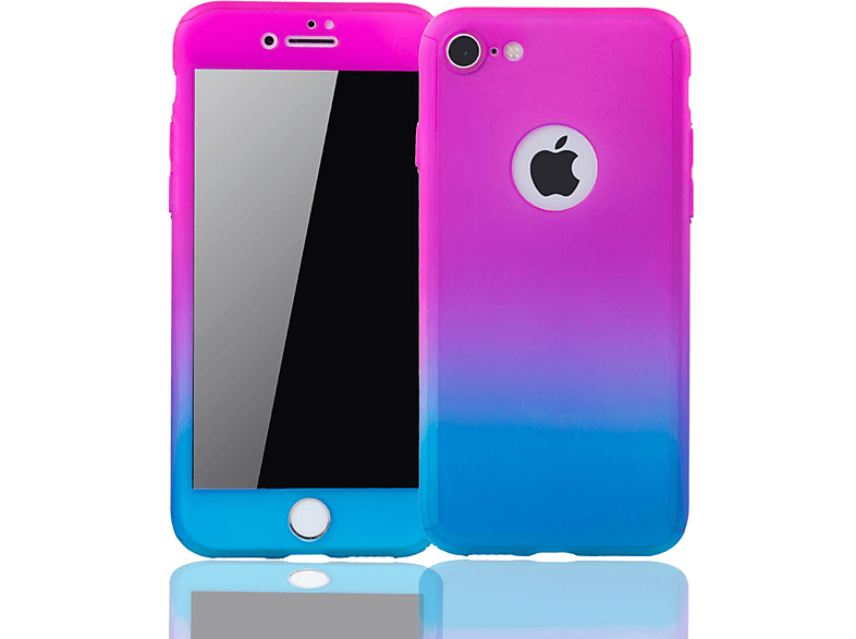 Backcover, Apple, DESIGN KÖNIG Mehrfarbig 8, iPhone Handyhülle,