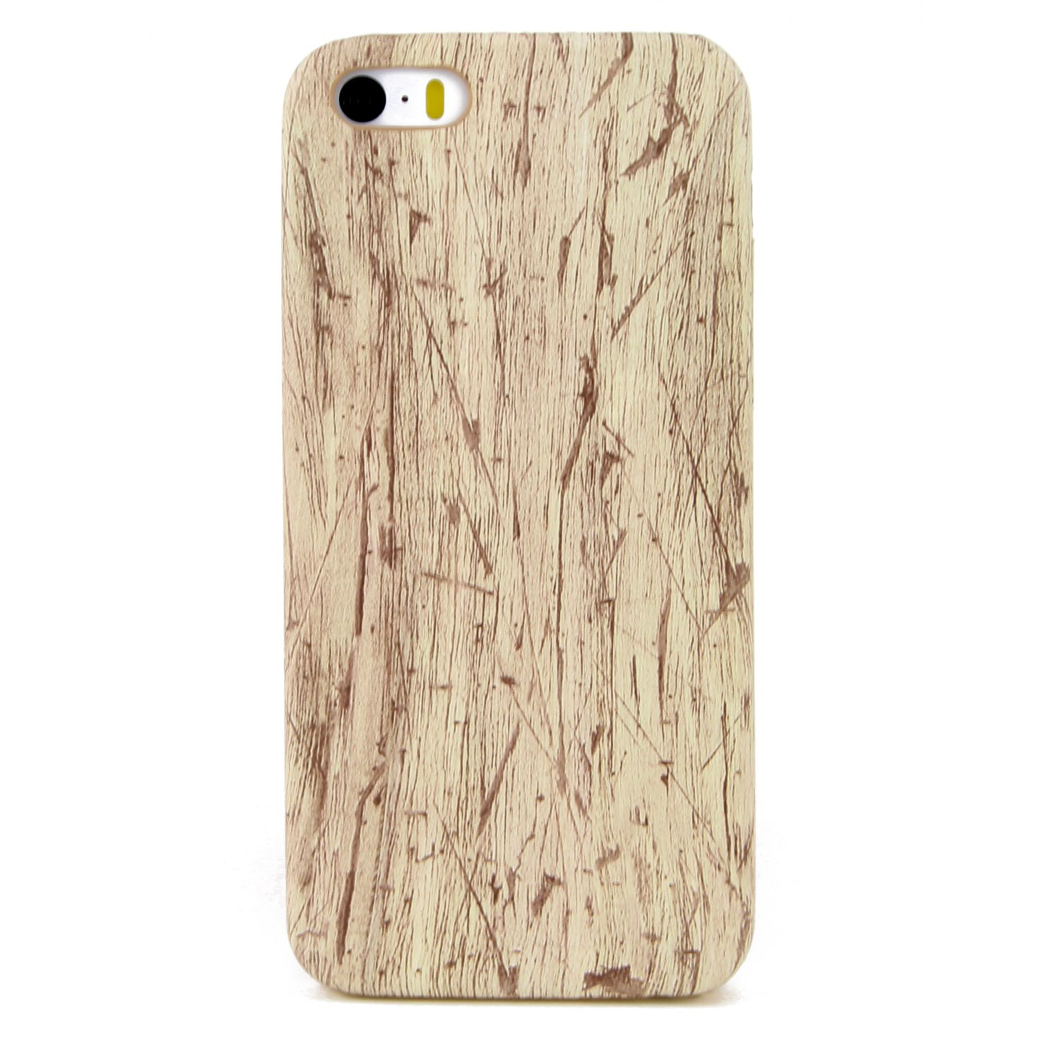 Eine Handyhülle mit Holzmaserung.