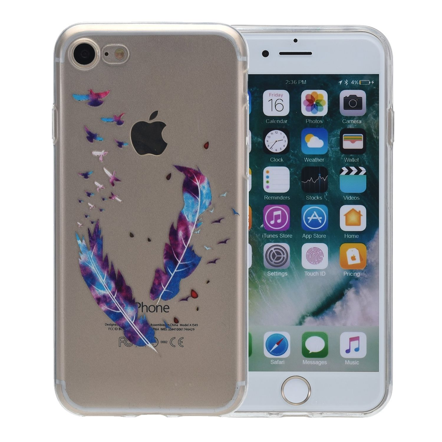 KÖNIG iPhone Backcover, Plus, Mehrfarbig 8 Handyhülle, DESIGN Apple,