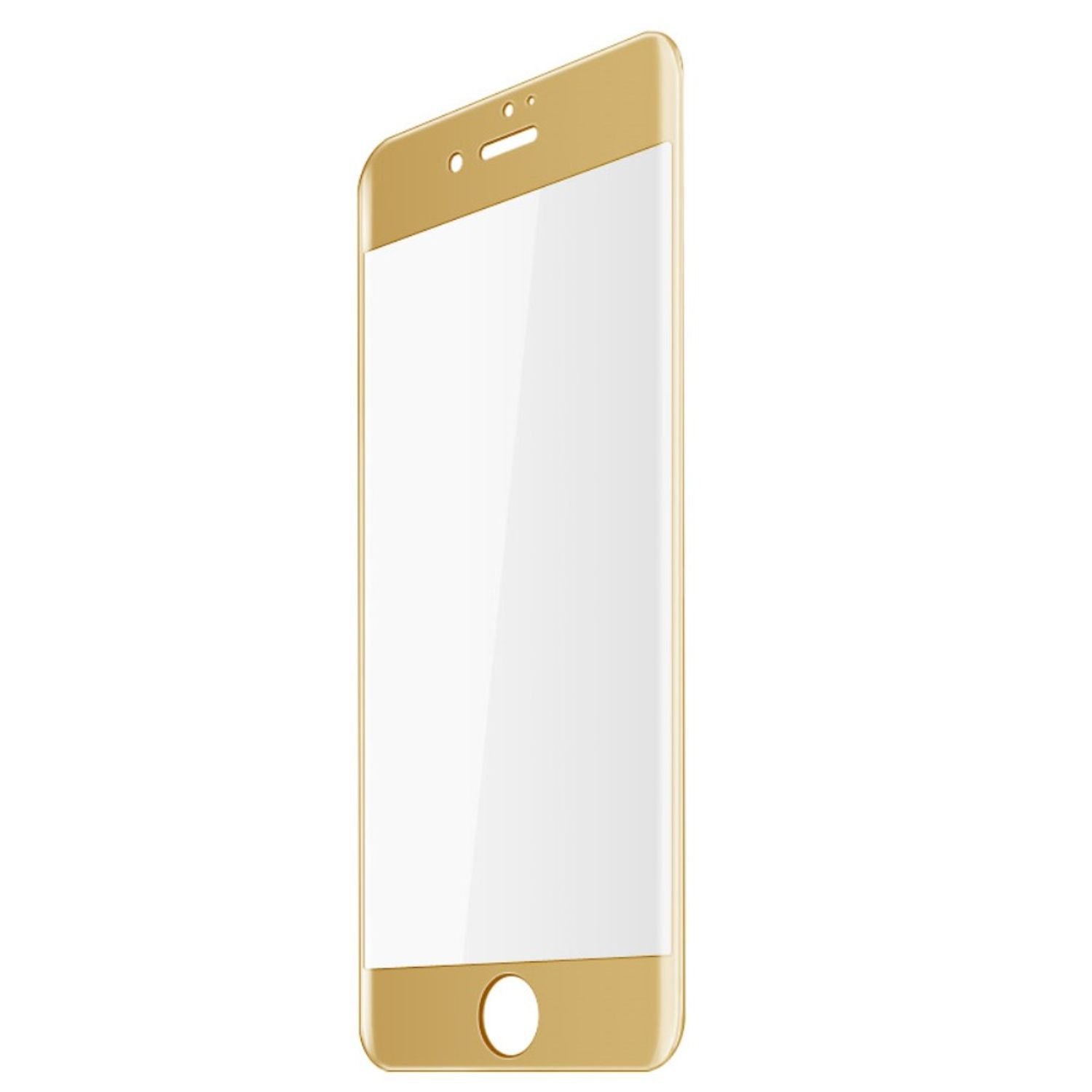 KÖNIG DESIGN Handyhülle, Plus, Backcover, Gold Apple, 8 iPhone