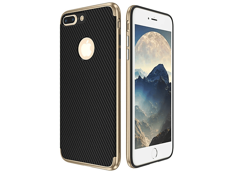 Apple, Gold Backcover, 8, Handyhülle, KÖNIG DESIGN iPhone