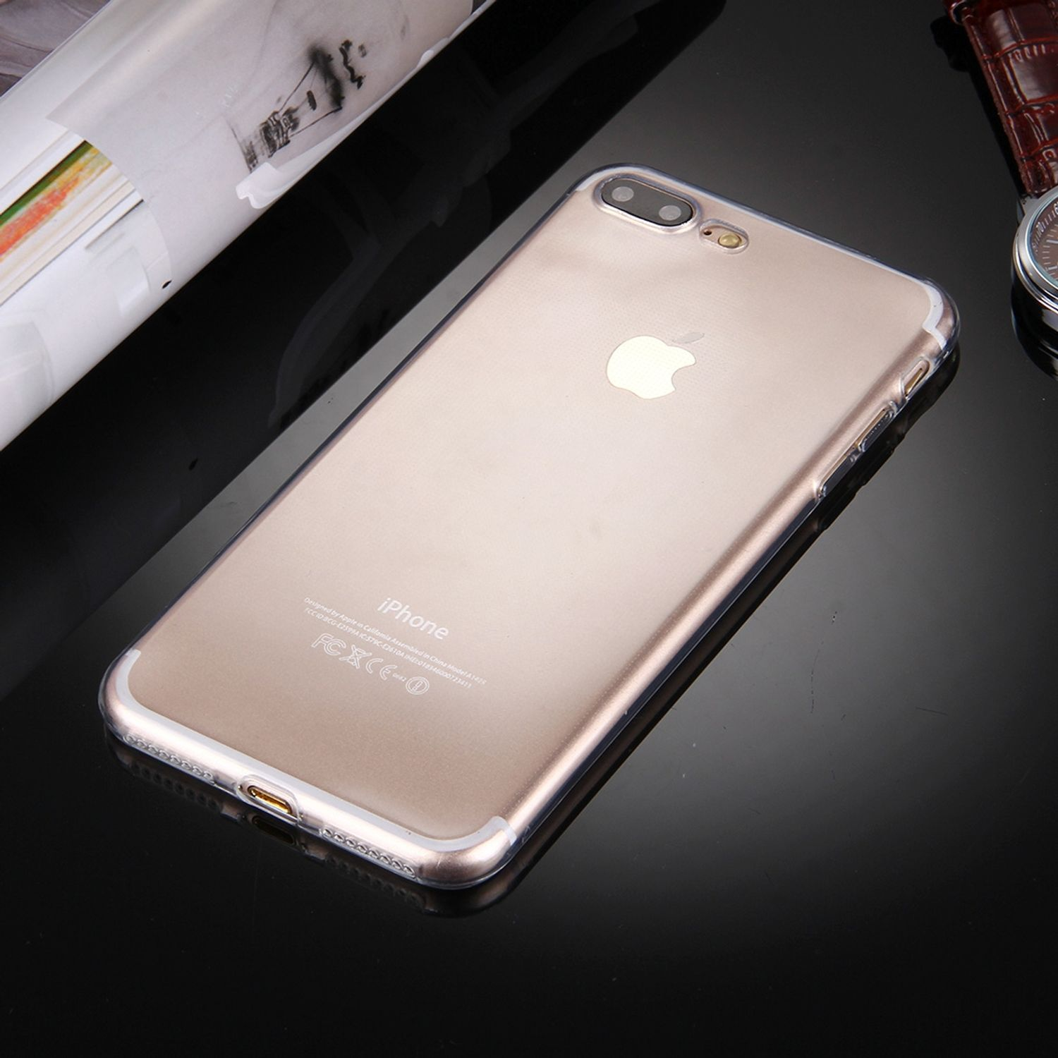 7 Bumper, KÖNIG Plus, Handyhülle Apple, Ultra DESIGN Dünn iPhone Transparent Backcover,