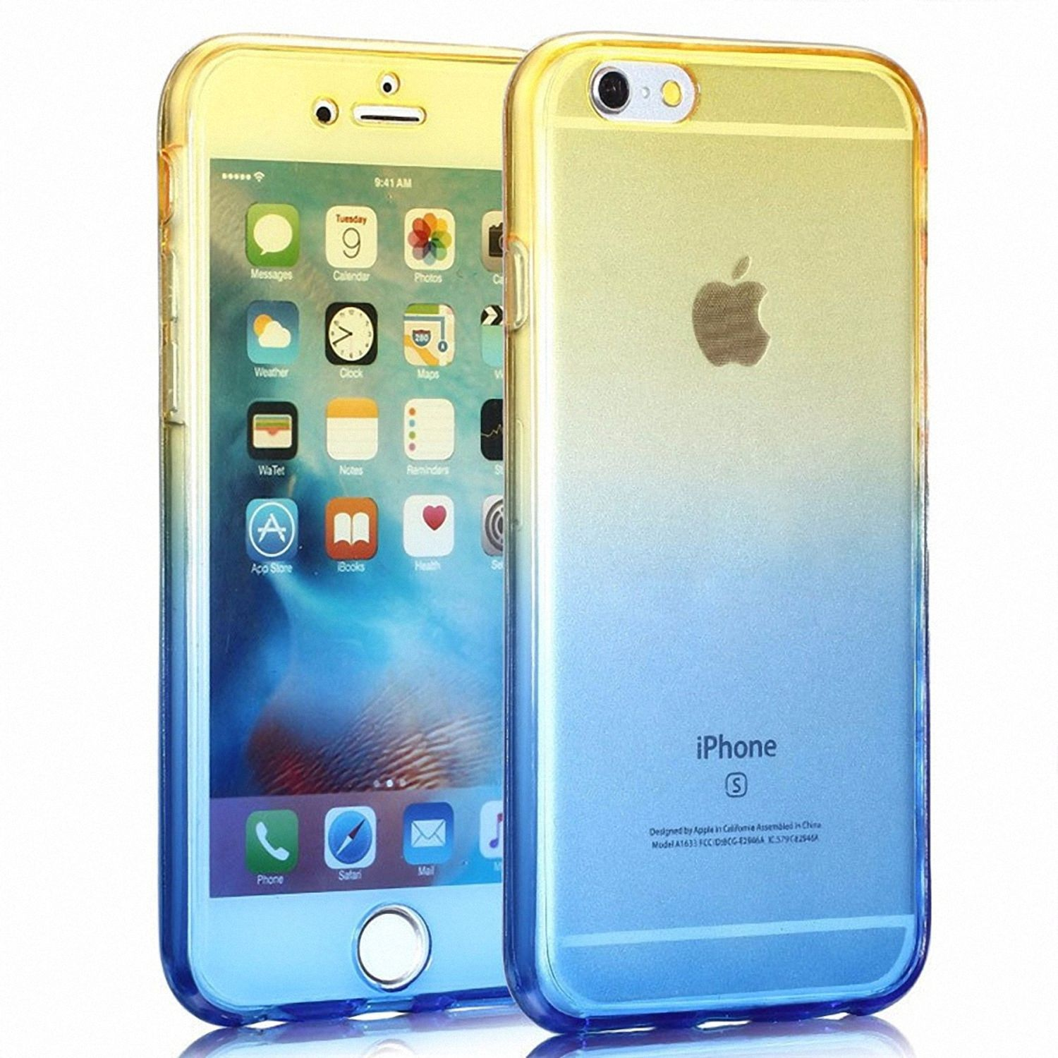 iPhone Plus, KÖNIG Handyhülle, DESIGN Backcover, Apple, 8 Gelb