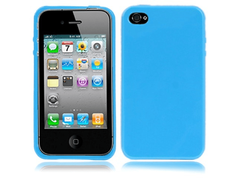 KÖNIG DESIGN Backcover, 4s, 4 Apple, iPhone / Blau Handyhülle