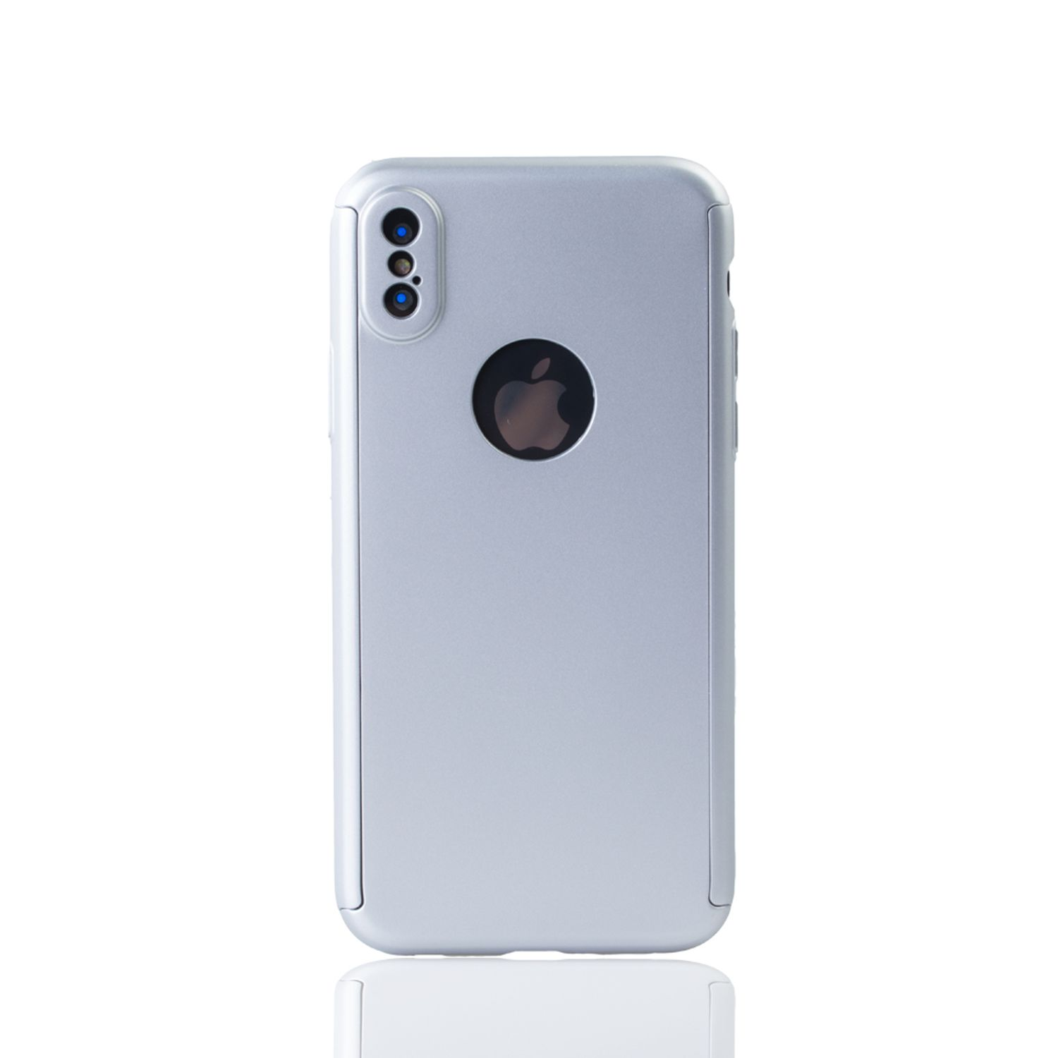 XS, DESIGN Silber iPhone KÖNIG Backcover, Apple, Handyhülle,