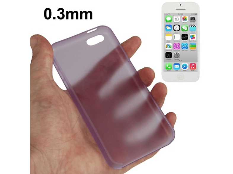 5c, KÖNIG Violett Handyhülle, iPhone DESIGN Backcover, Apple,