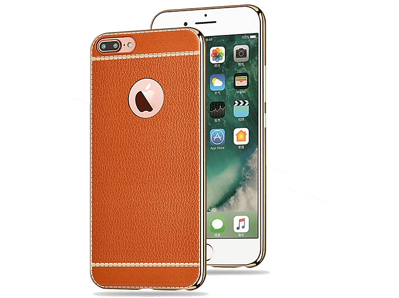 iPhone Braun Plus, 8 KÖNIG Backcover, DESIGN Apple, Handyhülle,