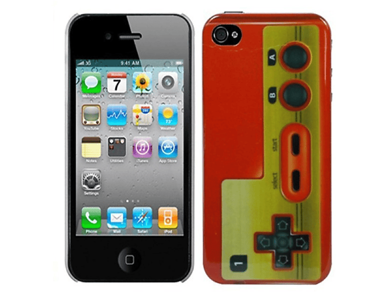 Apple, 4s, DESIGN Handyhülle, KÖNIG iPhone / 4 Backcover, Mehrfarbig
