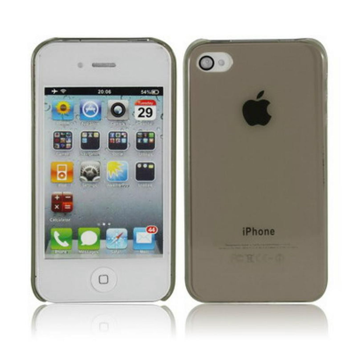 Backcover, / KÖNIG Apple, iPhone Grau 4s, DESIGN Handyhülle, 4