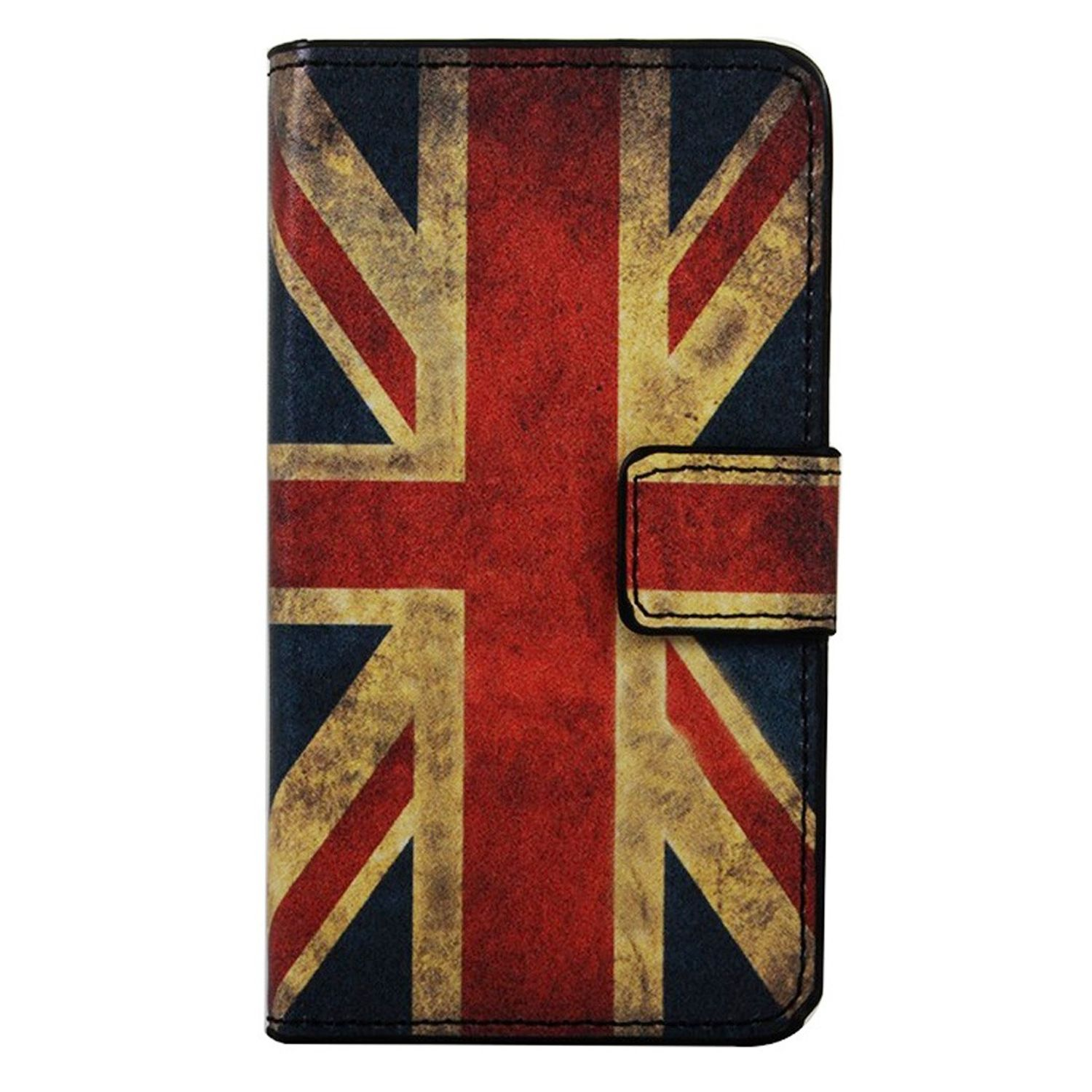 Handyhülle mit Union Jack Flaggen-Design, zeigt Rot, Weiß und Blau.